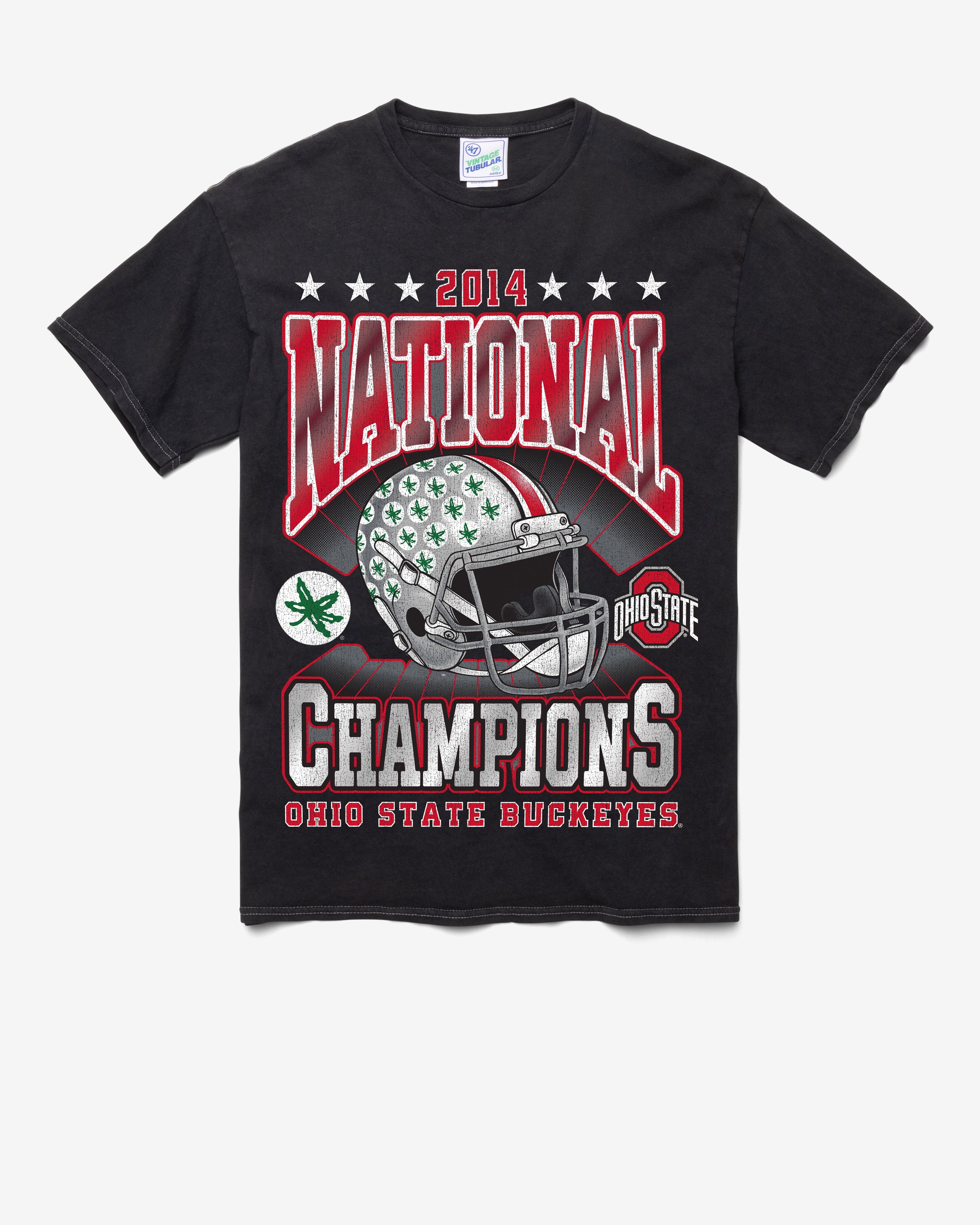 OHIO STATE BUCKEYES H-CHAMPS LOCKER VINTAGE '47 TUBULAR TEE DT BLACK