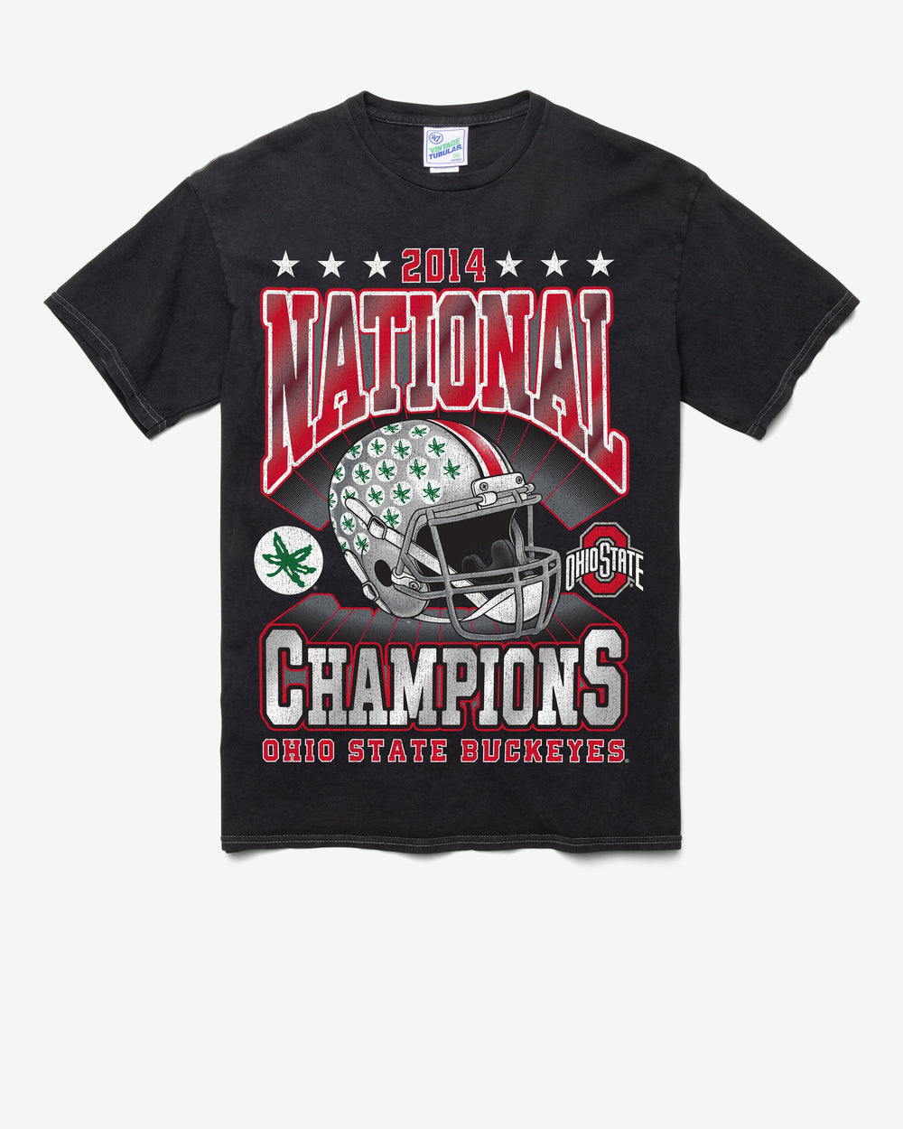 OHIO STATE BUCKEYES H-CHAMPS LOCKER VINTAGE '47 TUBULAR TEE DT BLACK