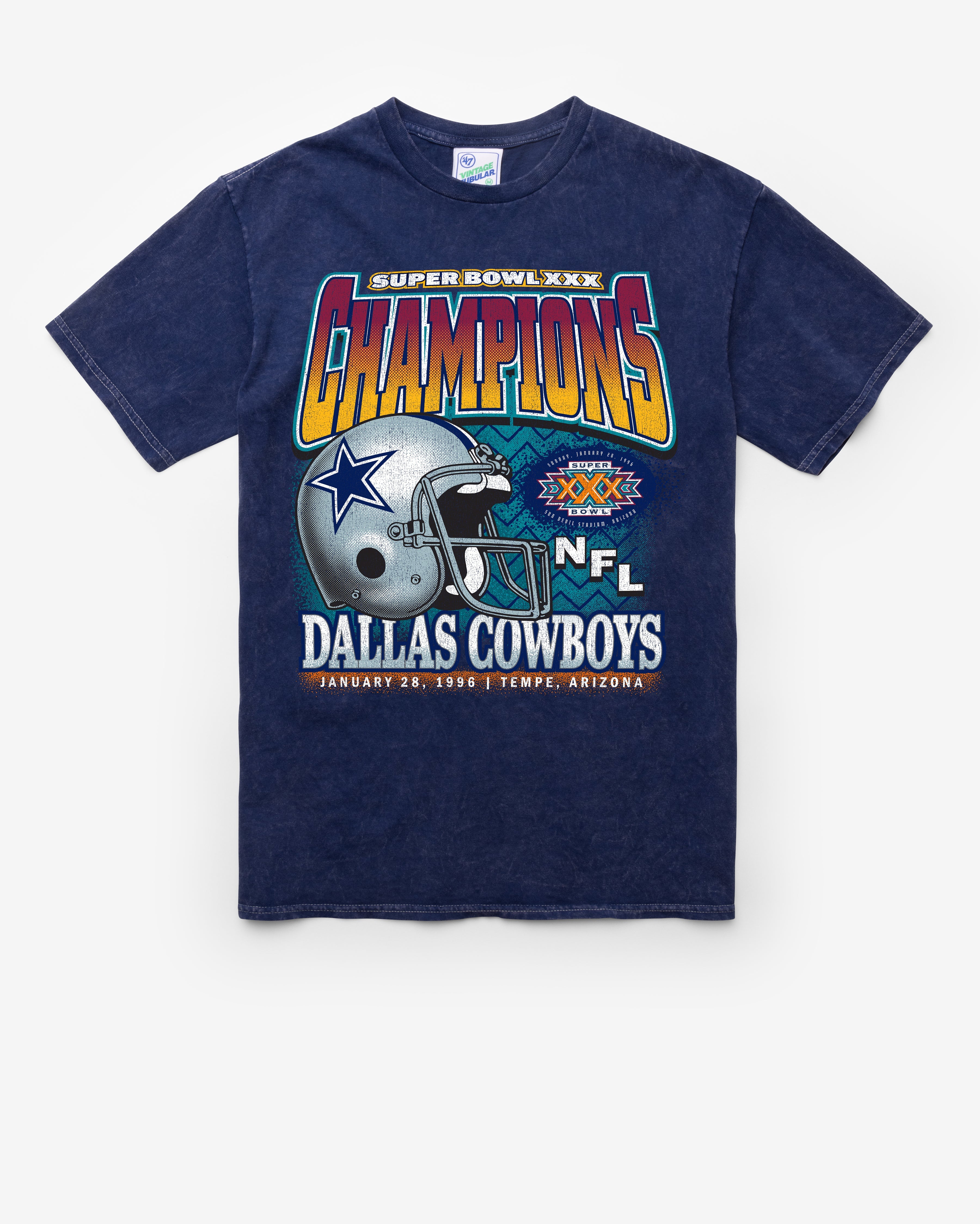 DALLAS COWBOYS LOCKER VINTAGE '47 TUBULAR TEE DT NAVY