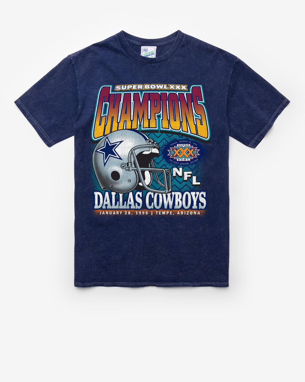 DALLAS COWBOYS LOCKER VINTAGE '47 TUBULAR TEE DT NAVY