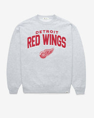 DETROIT RED WINGS CAMPUS ARCH CLOUD '47 OVERSIZED CREW WOMENS RELAY GREY