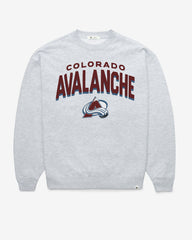 COLORADO AVALANCHE CAMPUS ARCH CLOUD '47 OVERSIZED CREW WOMENS RELAY GREY