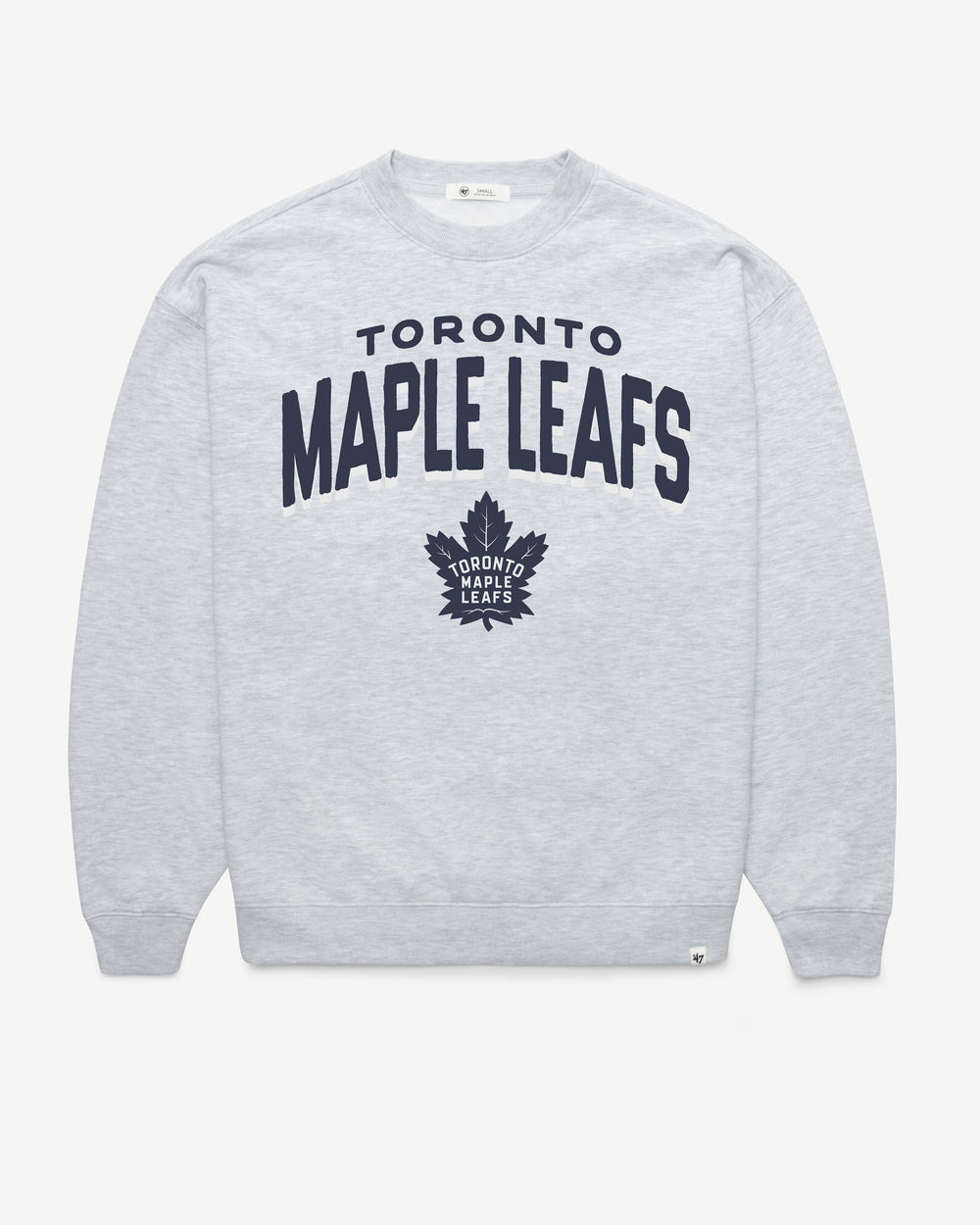 TORONTO MAPLE LEAFS CAMPUS ARCH CLOUD '47 OVERSIZED CREW WOMENS RELAY GREY