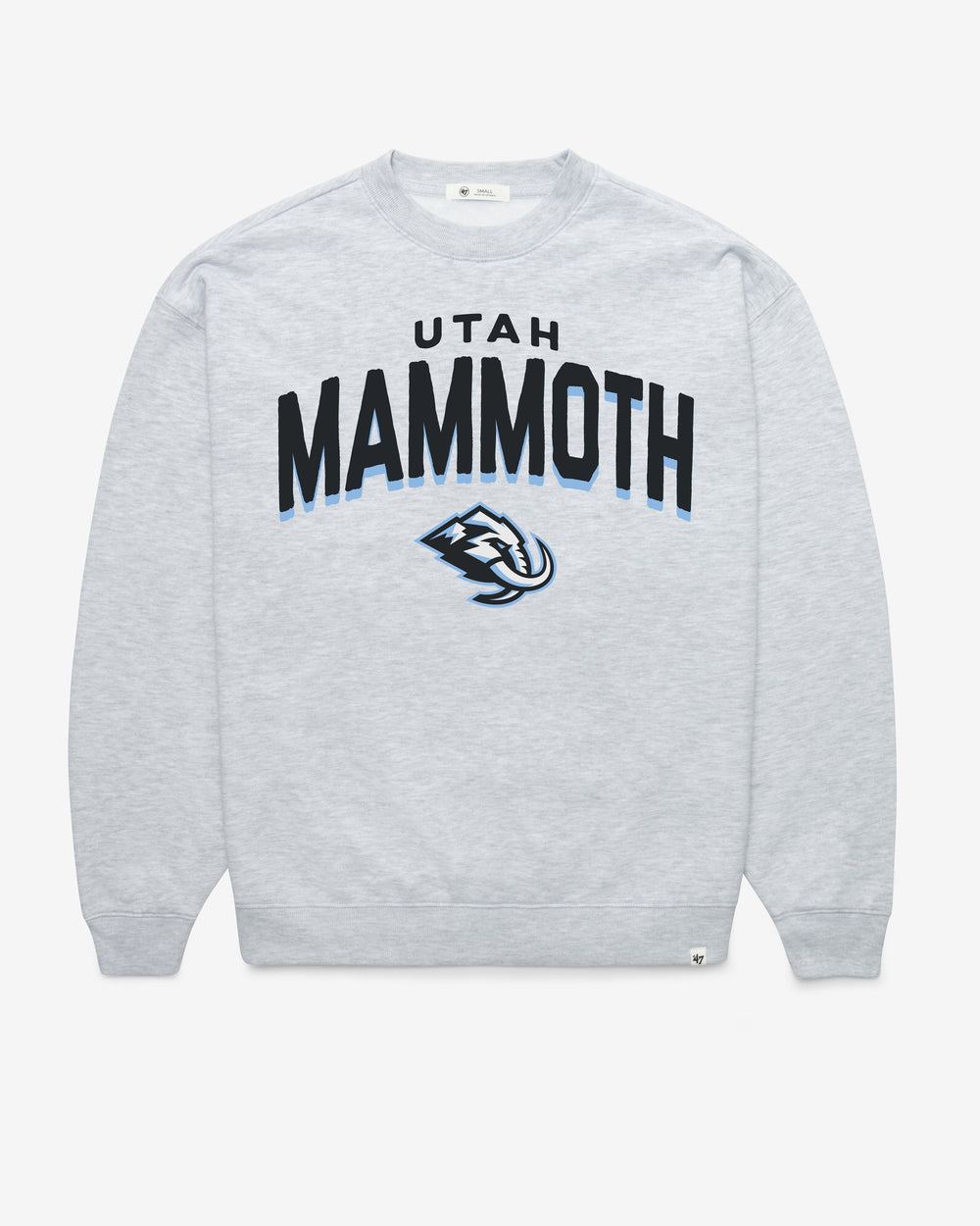UTAH MAMMOTH CAMPUS ARCH CLOUD '47 OVERSIZED CREW WOMENS RELAY GREY