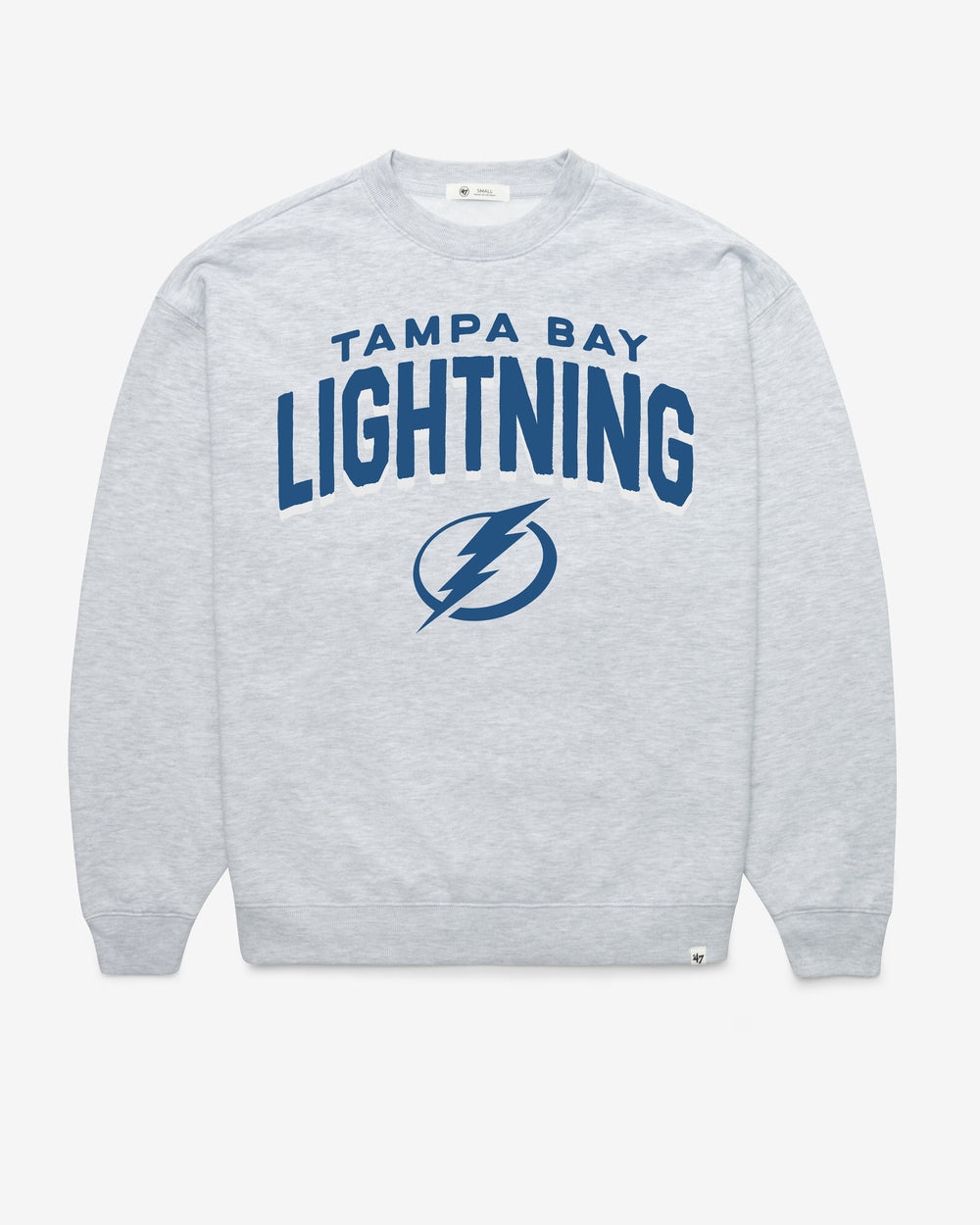 TAMPA BAY LIGHTNING CAMPUS ARCH CLOUD '47 OVERSIZED CREW WOMENS RELAY GREY