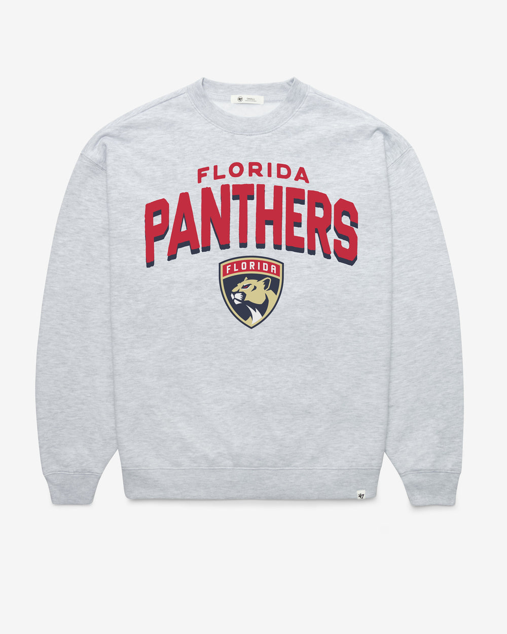 FLORIDA PANTHERS CAMPUS ARCH CLOUD '47 OVERSIZED CREW WOMENS RELAY GREY