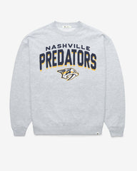 NASHVILLE PREDATORS CAMPUS ARCH CLOUD '47 OVERSIZED CREW WOMENS RELAY GREY