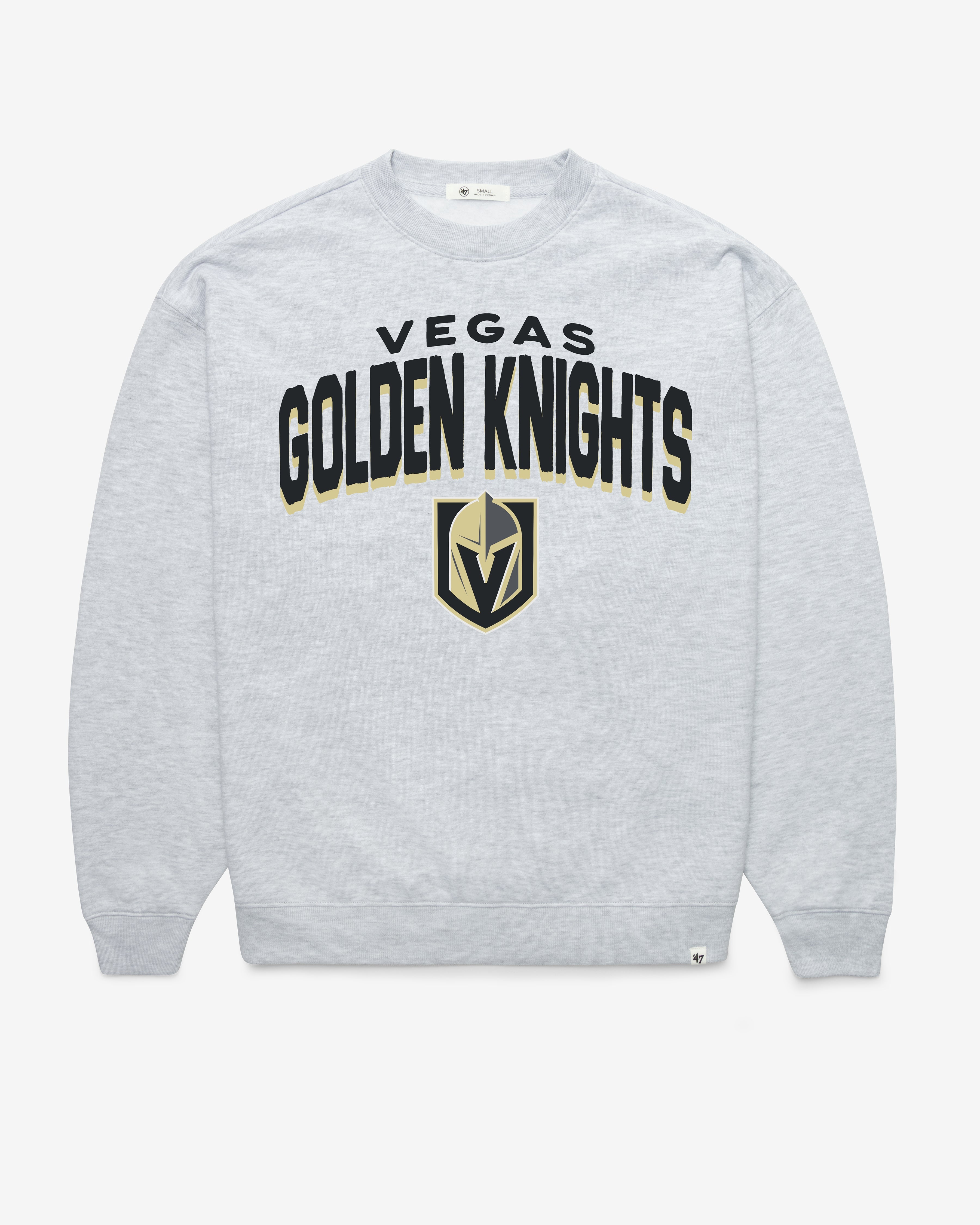 VEGAS GOLDEN KNIGHTS CAMPUS ARCH CLOUD '47 OVERSIZED CREW WOMENS RELAY GREY