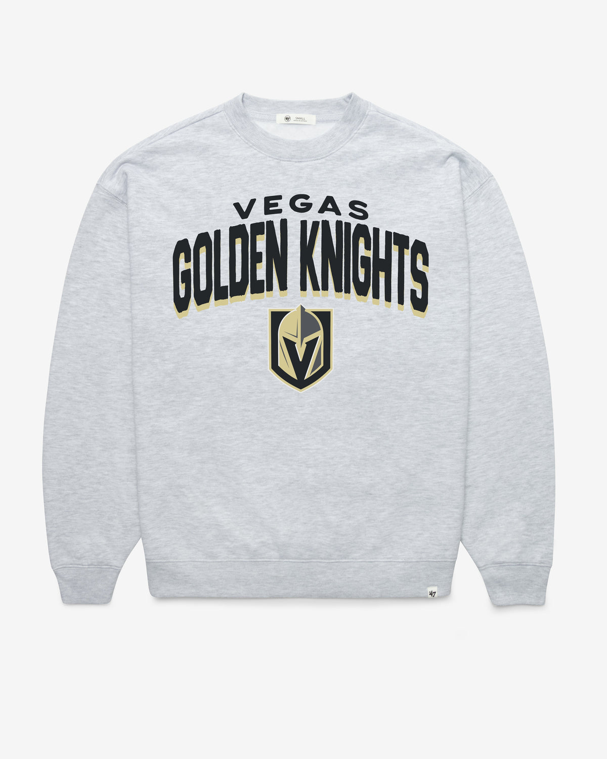 VEGAS GOLDEN KNIGHTS CAMPUS ARCH CLOUD '47 OVERSIZED CREW WOMENS RELAY GREY