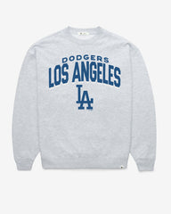 LOS ANGELES DODGERS CAMPUS ARCH CLOUD '47 OVERSIZED CREW WOMENS RELAY GREY