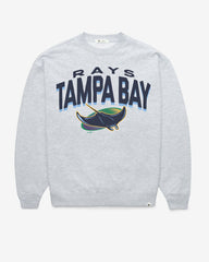 TAMPA BAY RAYS CAMPUS ARCH CLOUD '47 OVERSIZED CREW WOMENS RELAY GREY