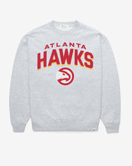 ATLANTA HAWKS CAMPUS ARCH CLOUD '47 OVERSIZED CREW WOMENS RELAY GREY