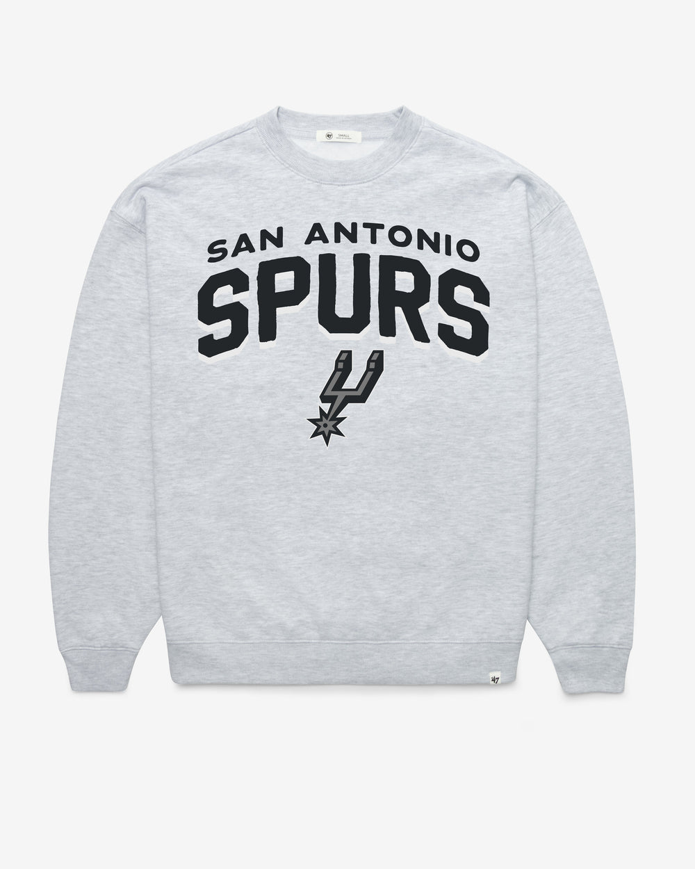 SAN ANTONIO SPURS CAMPUS ARCH CLOUD '47 OVERSIZED CREW WOMENS RELAY GREY