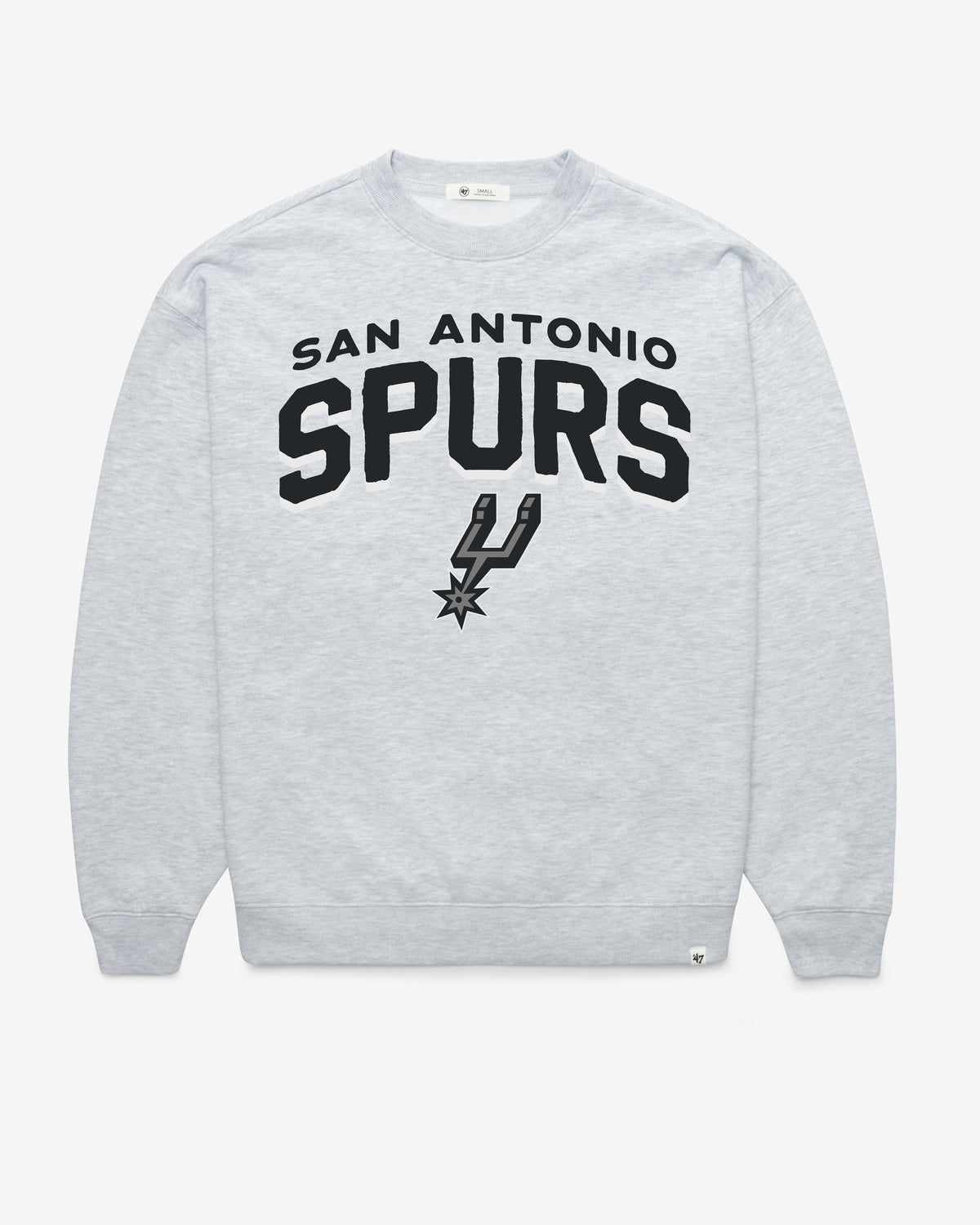 SAN ANTONIO SPURS CAMPUS ARCH CLOUD '47 OVERSIZED CREW WOMENS RELAY GREY