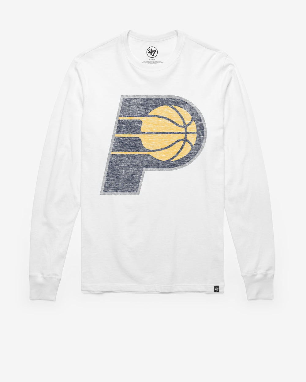 INDIANA PACERS PREMIER '47 FRANKLIN LONG SLEEVE TEE WHITE WASH