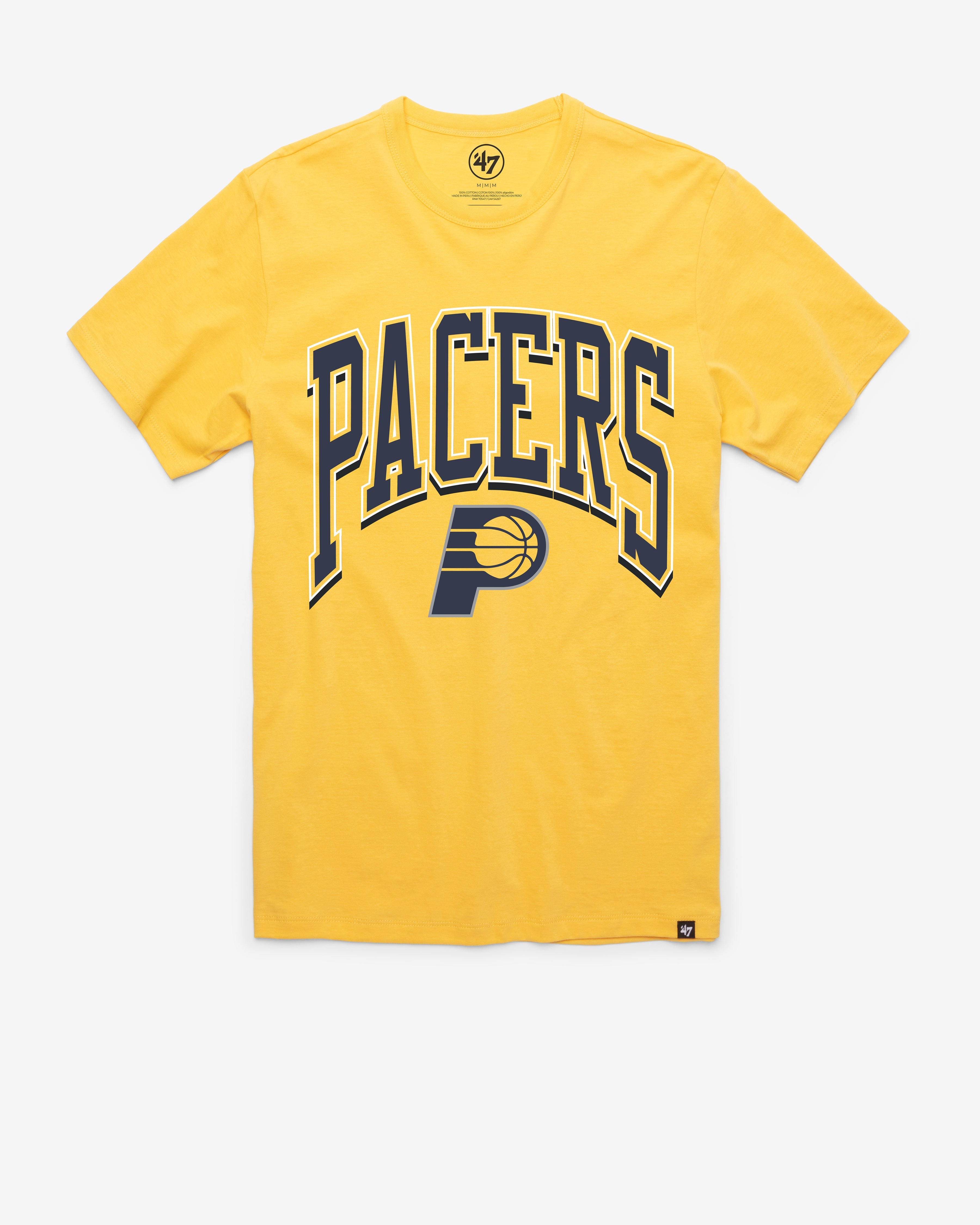 INDIANA PACERS WALK TALL '47 FRANKLIN TEE GOLDFINCH