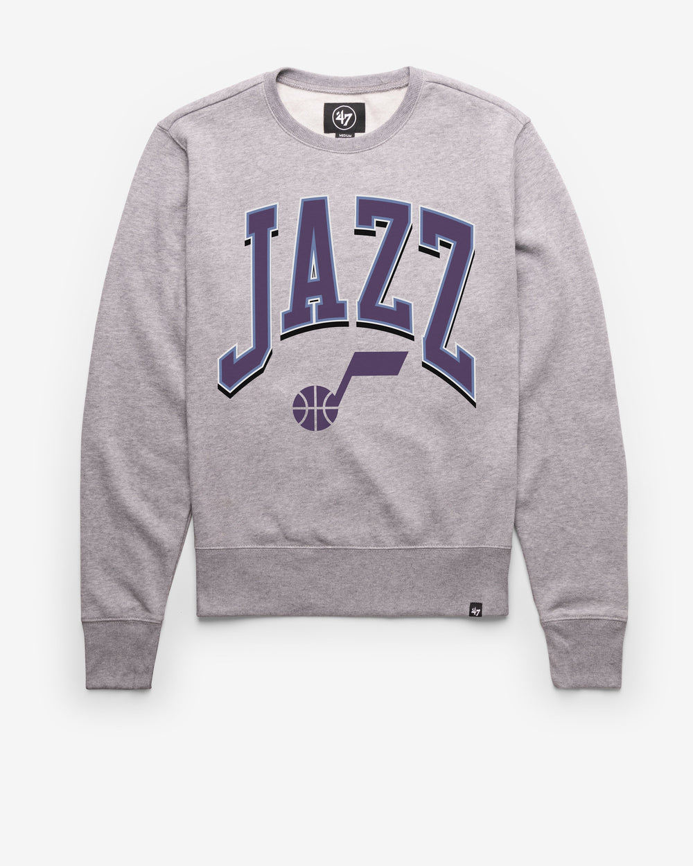 UTAH JAZZ WALK TALL '47 HEADLINE CREW SLATE GREY