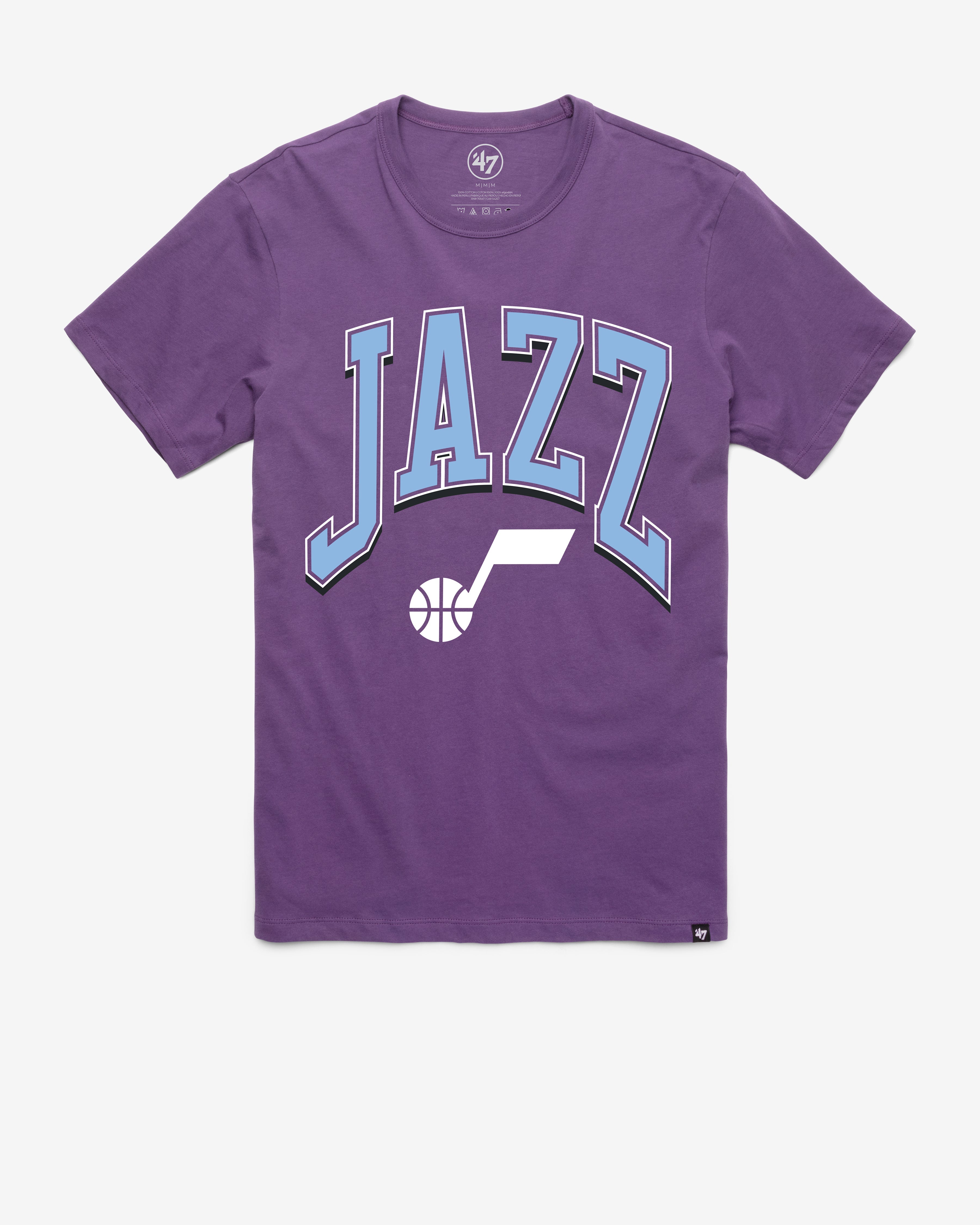 UTAH JAZZ WALK TALL '47 FRANKLIN TEE REGENT PURPLE