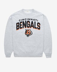CINCINNATI BENGALS CAMPUS ARCH CLOUD '47 OVERSIZED CREW WOMENS RELAY GREY