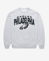 PHILADELPHIA EAGLES CAMPUS ARCH CLOUD '47 OVERSIZED CREW WOMENS RELAY GREY