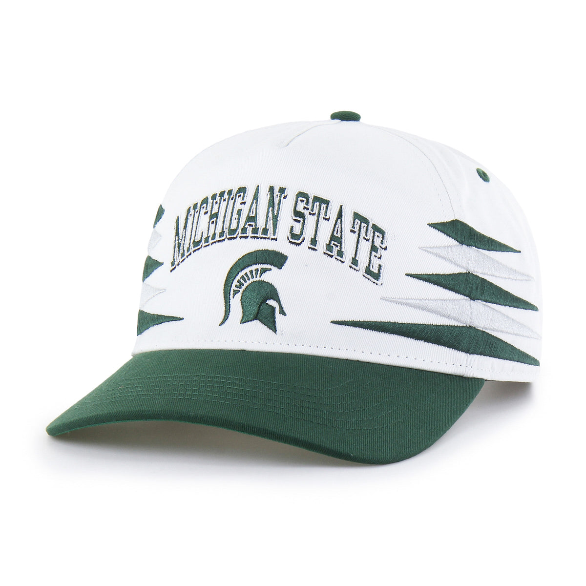 MICHIGAN STATE SPARTANS DIAMOND CUT '47 HITCH WHITE