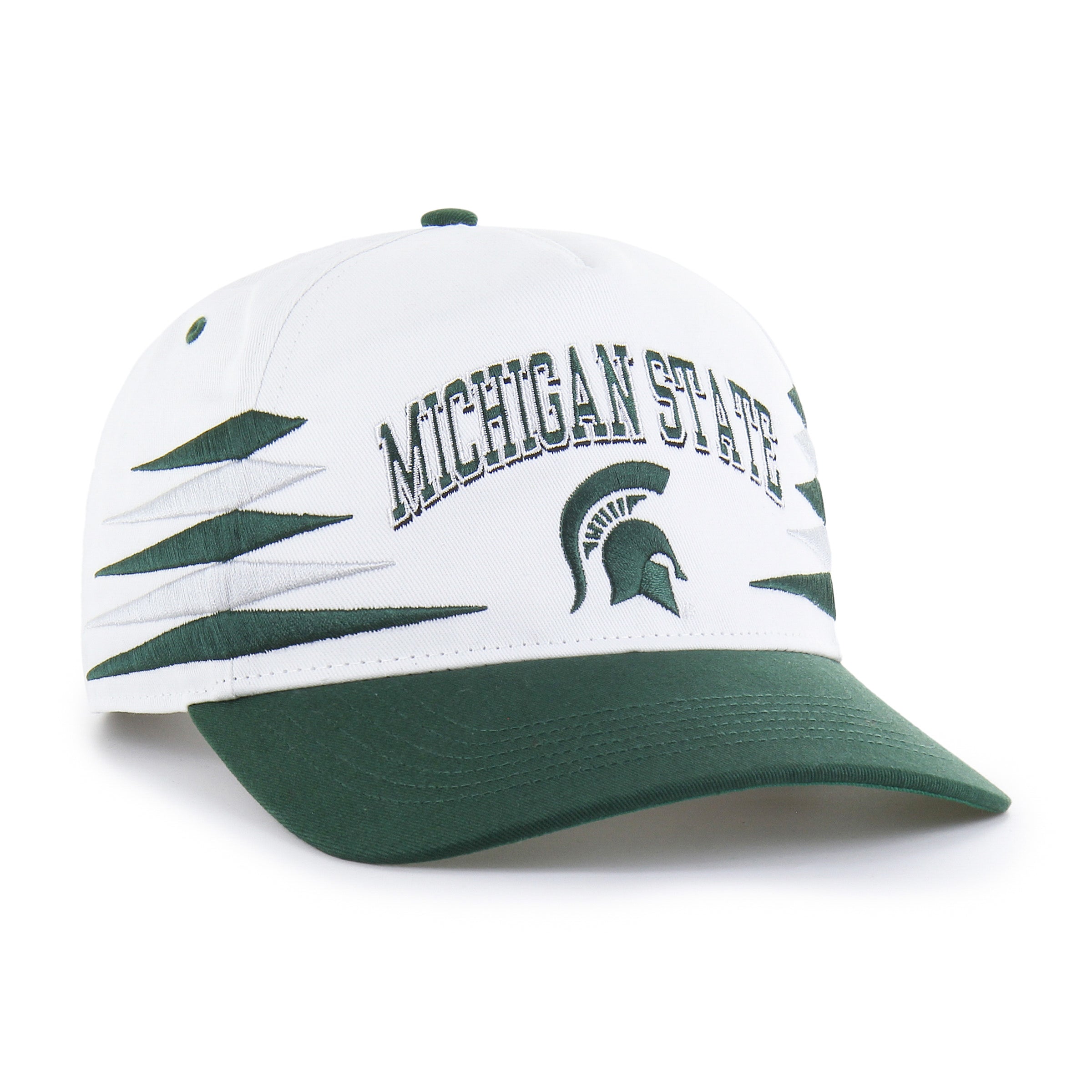MICHIGAN STATE SPARTANS DIAMOND CUT '47 HITCH WHITE