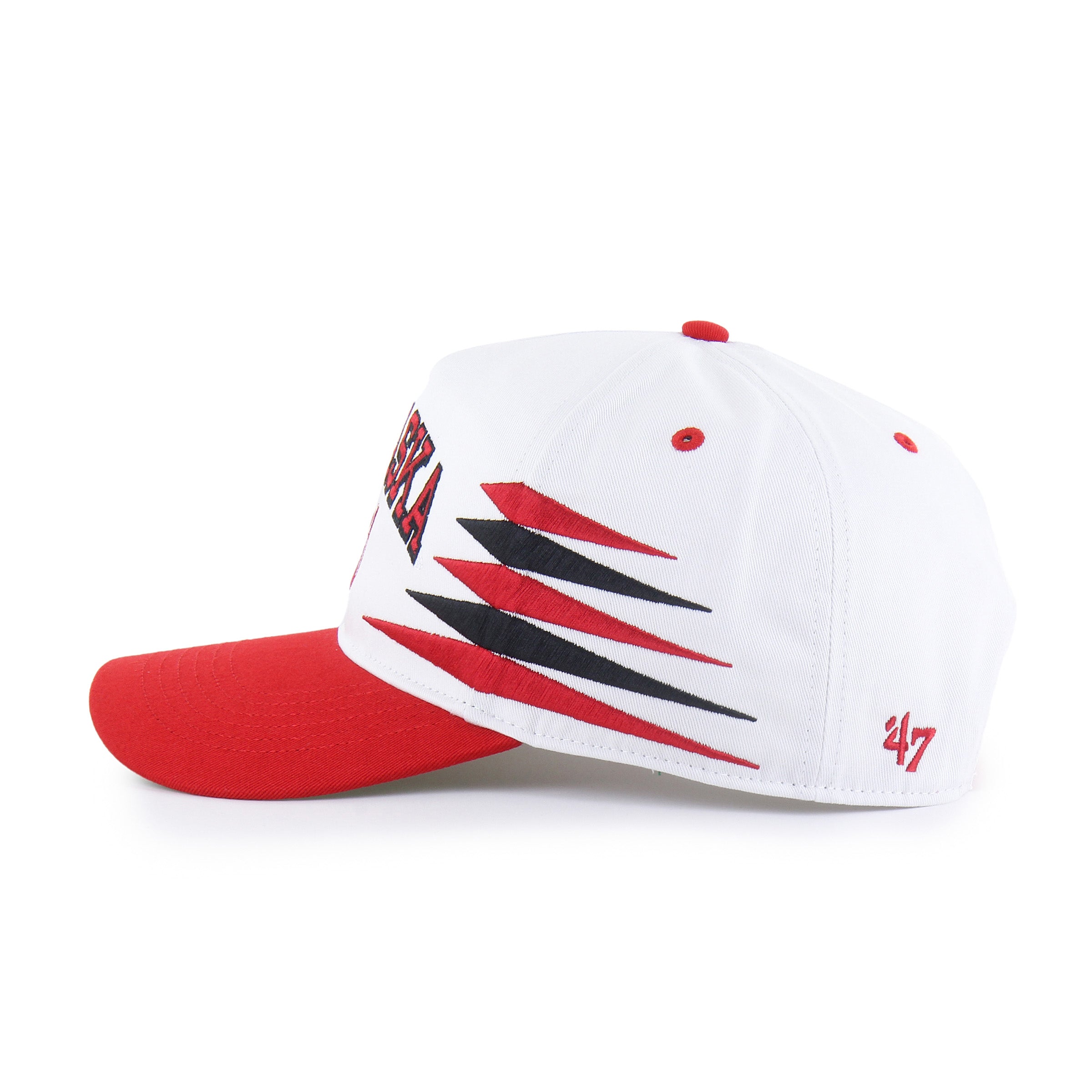 NEBRASKA CORNHUSKERS DIAMOND CUT '47 HITCH WHITE