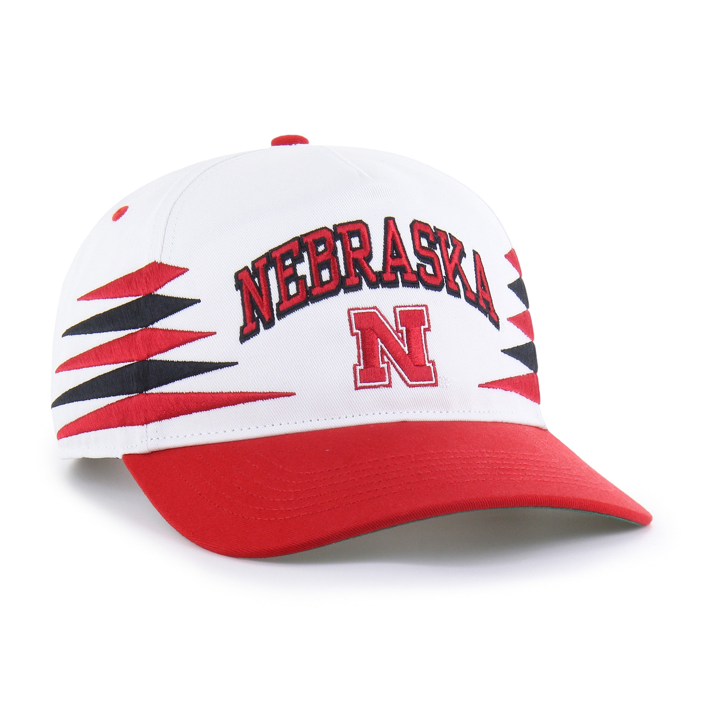 NEBRASKA CORNHUSKERS DIAMOND CUT '47 HITCH WHITE