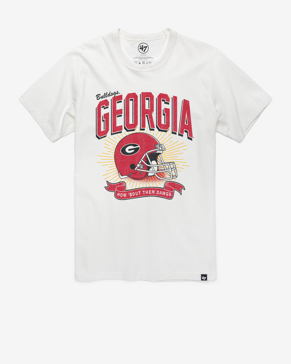 GEORGIA BULLDOGS PRIME PLAY '47 FRANKLIN TEE WHITE WASH