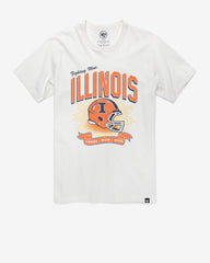 ILLINOIS FIGHTING ILLINI PRIME PLAY '47 FRANKLIN TEE WHITE WASH