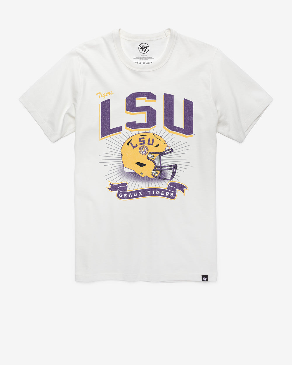 LOUISIANA STATE TIGERS LSU PRIME PLAY '47 FRANKLIN TEE WHITE WASH