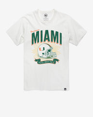 MIAMI HURRICANES PRIME PLAY '47 FRANKLIN TEE WHITE WASH