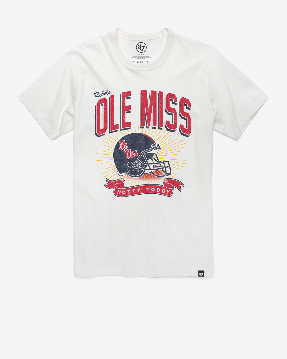 MISSISSIPPI REBELS PRIME PLAY '47 FRANKLIN TEE WHITE WASH