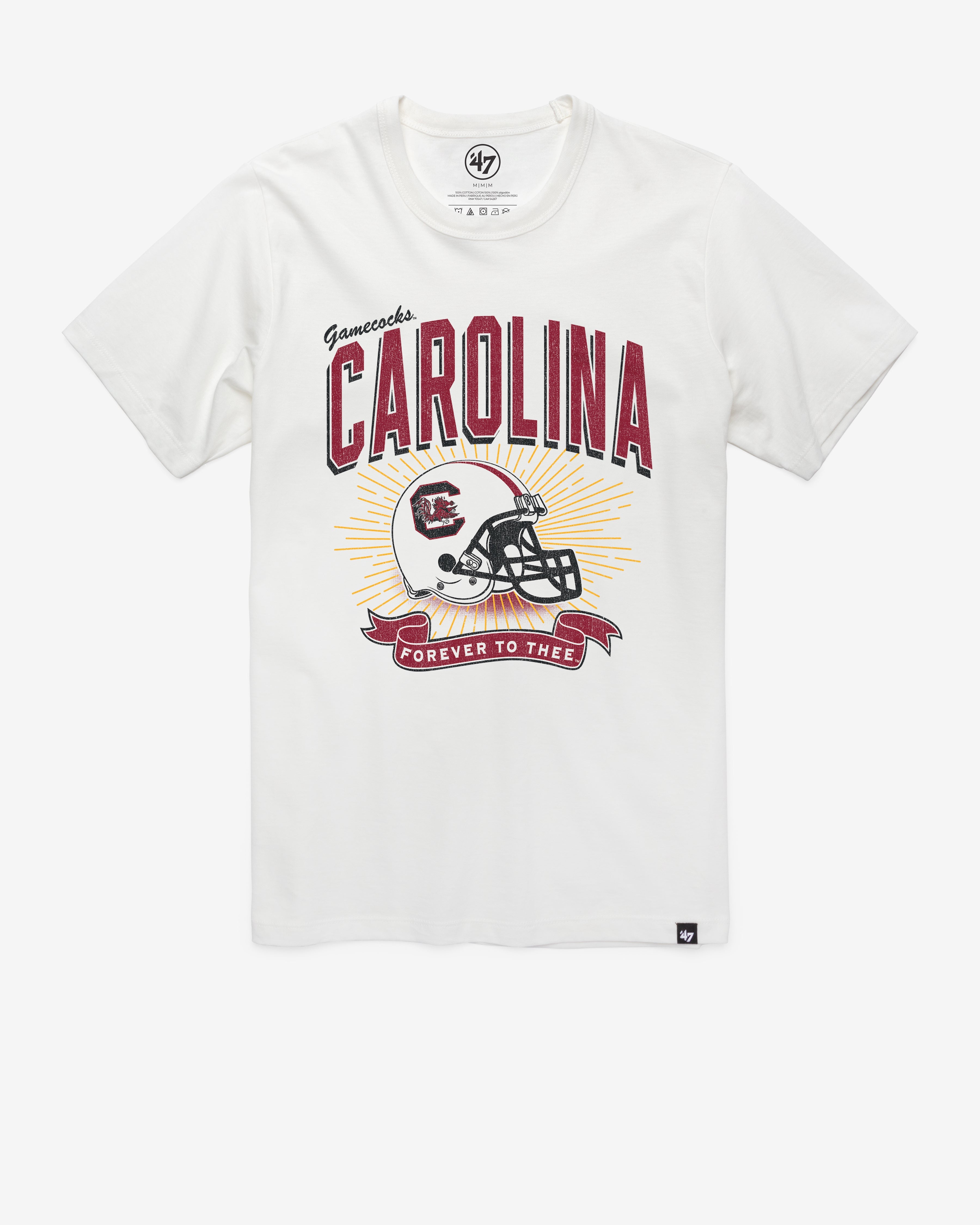 SOUTH CAROLINA GAMECOCKS PRIME PLAY '47 FRANKLIN TEE WHITE WASH