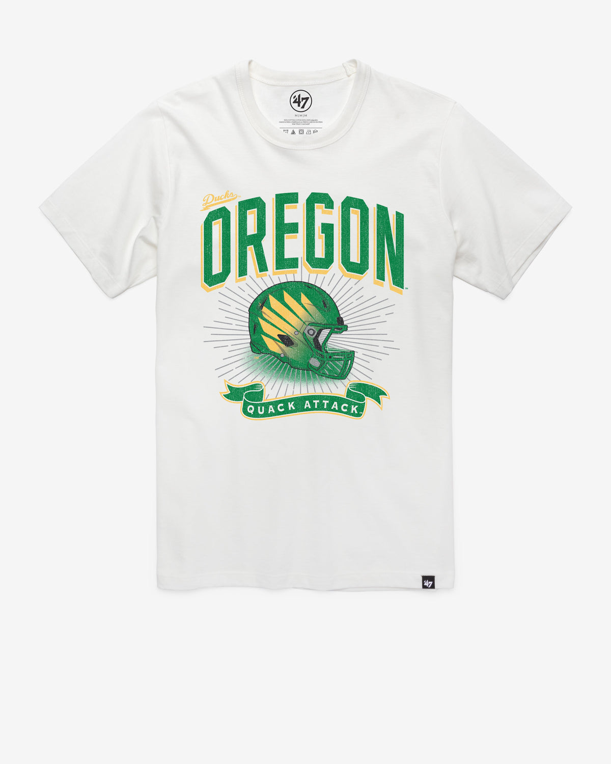 OREGON DUCKS PRIME PLAY '47 FRANKLIN TEE WHITE WASH