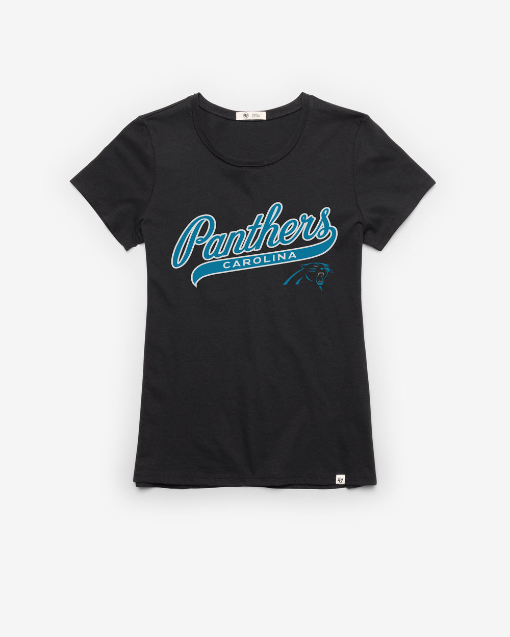 CAROLINA PANTHERS TAIL SWEEP '47 FRANKIE TEE WOMENS FLINT BLACK