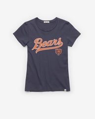CHICAGO BEARS TAIL SWEEP '47 FRANKIE TEE WOMENS ATLAS BLUE