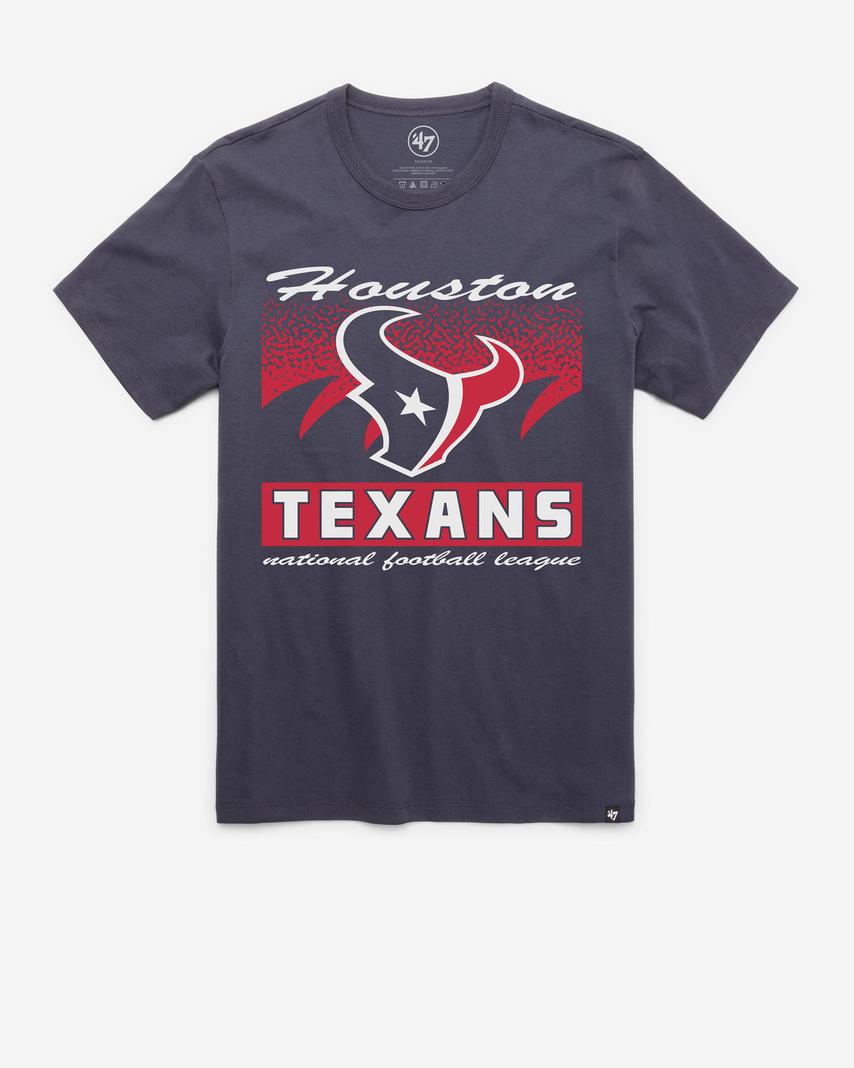 HOUSTON TEXANS WAVER '47 FRANKLIN TEE ATLAS BLUE