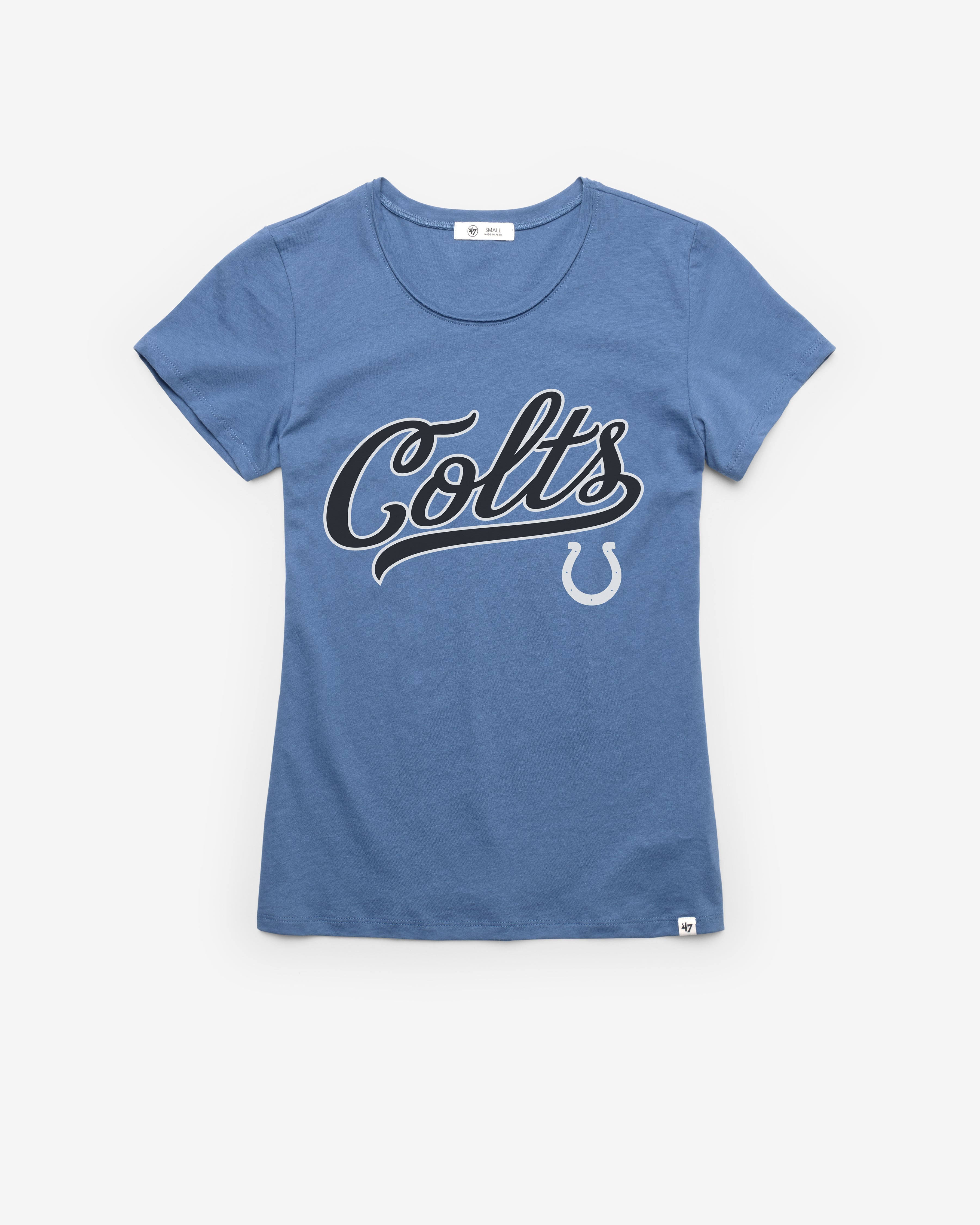 INDIANAPOLIS COLTS TAIL SWEEP '47 FRANKIE TEE WOMENS CADET BLUE
