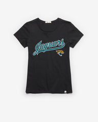 JACKSONVILLE JAGUARS TAIL SWEEP '47 FRANKIE TEE WOMENS FLINT BLACK