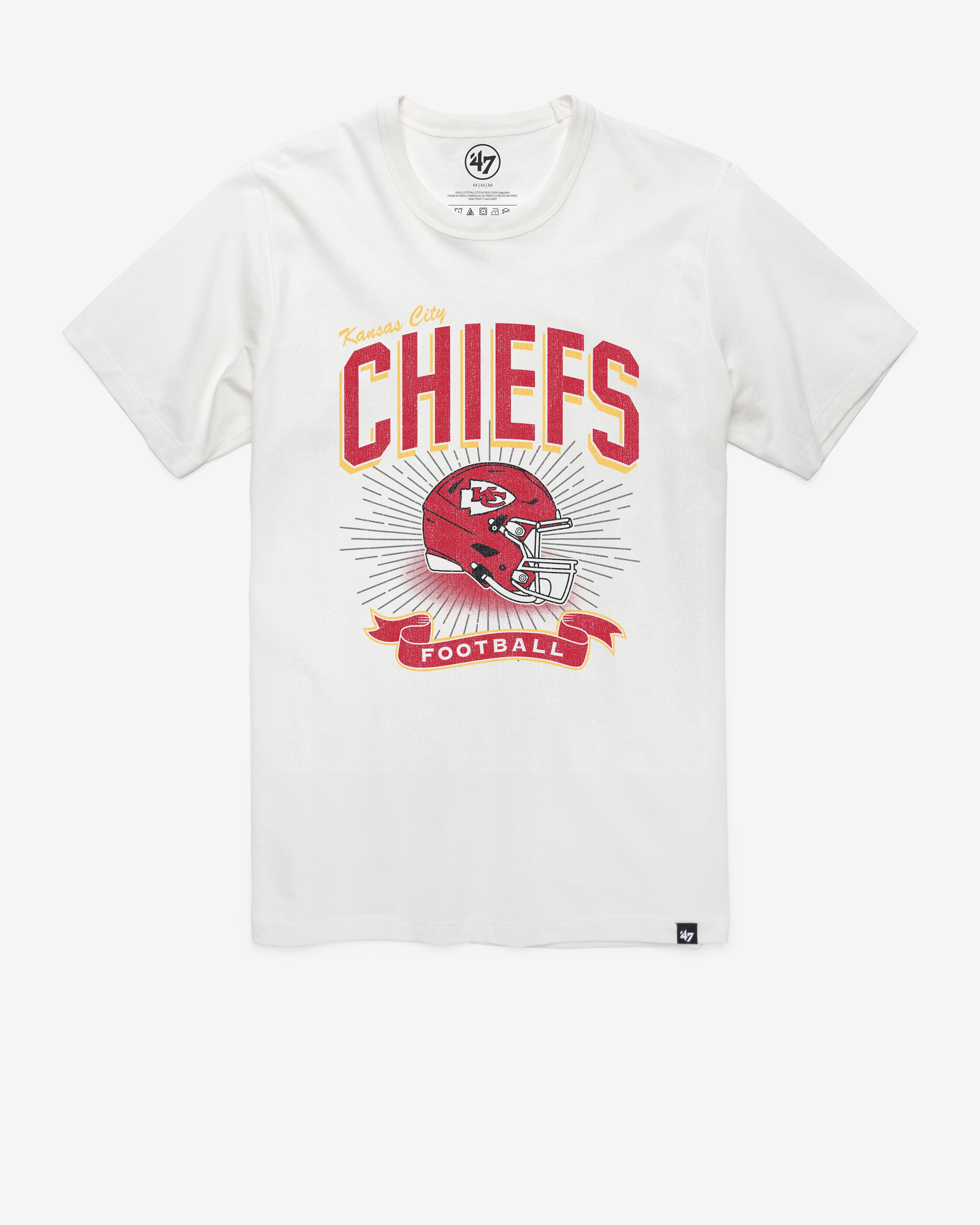 KANSAS CITY CHIEFS PRIME PLAY '47 FRANKLIN TEE WHITE WASH