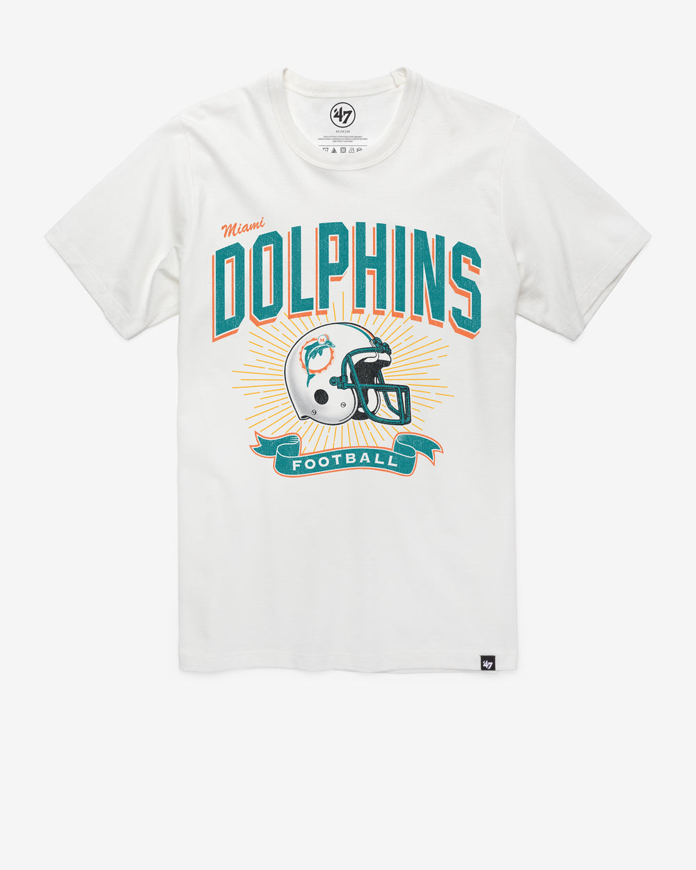 MIAMI DOLPHINS PRIME PLAY '47 FRANKLIN TEE WHITE WASH