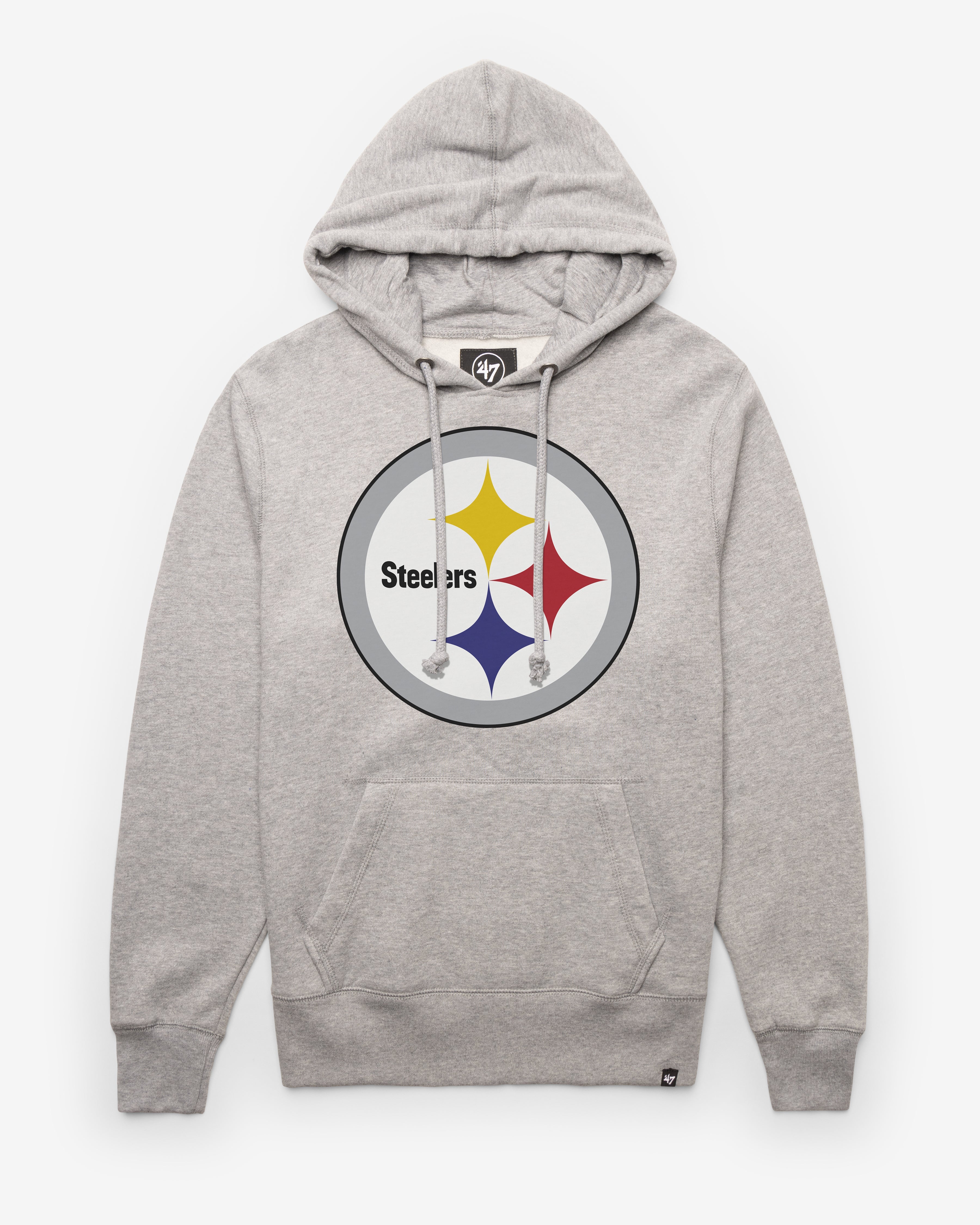 PITTSBURGH STEELERS IMPRINT '47 HEADLINE HOOD SLATE GREY