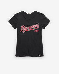 TAMPA BAY BUCCANEERS TAIL SWEEP '47 FRANKIE TEE WOMENS FLINT BLACK
