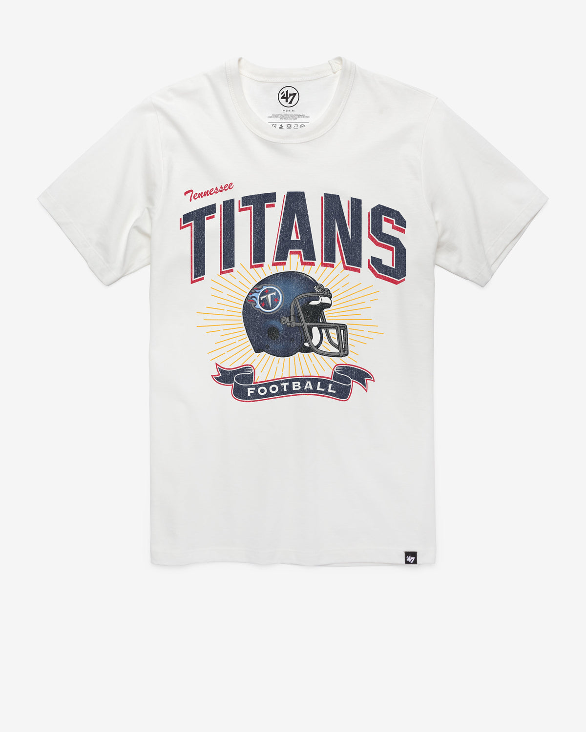 TENNESSEE TITANS PRIME PLAY '47 FRANKLIN TEE WHITE WASH