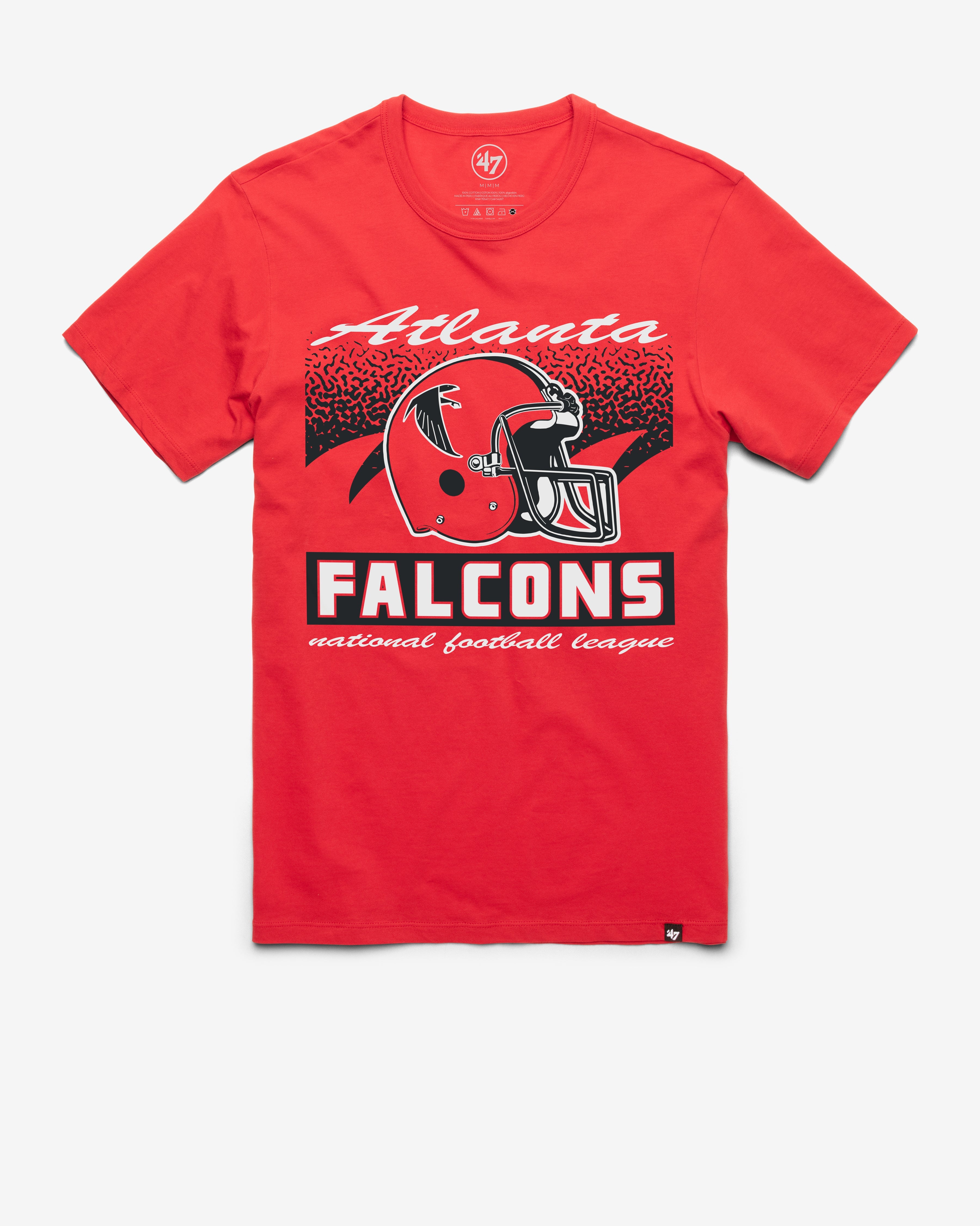 ATLANTA FALCONS HISTORIC WAVER '47 FRANKLIN TEE RACER RED