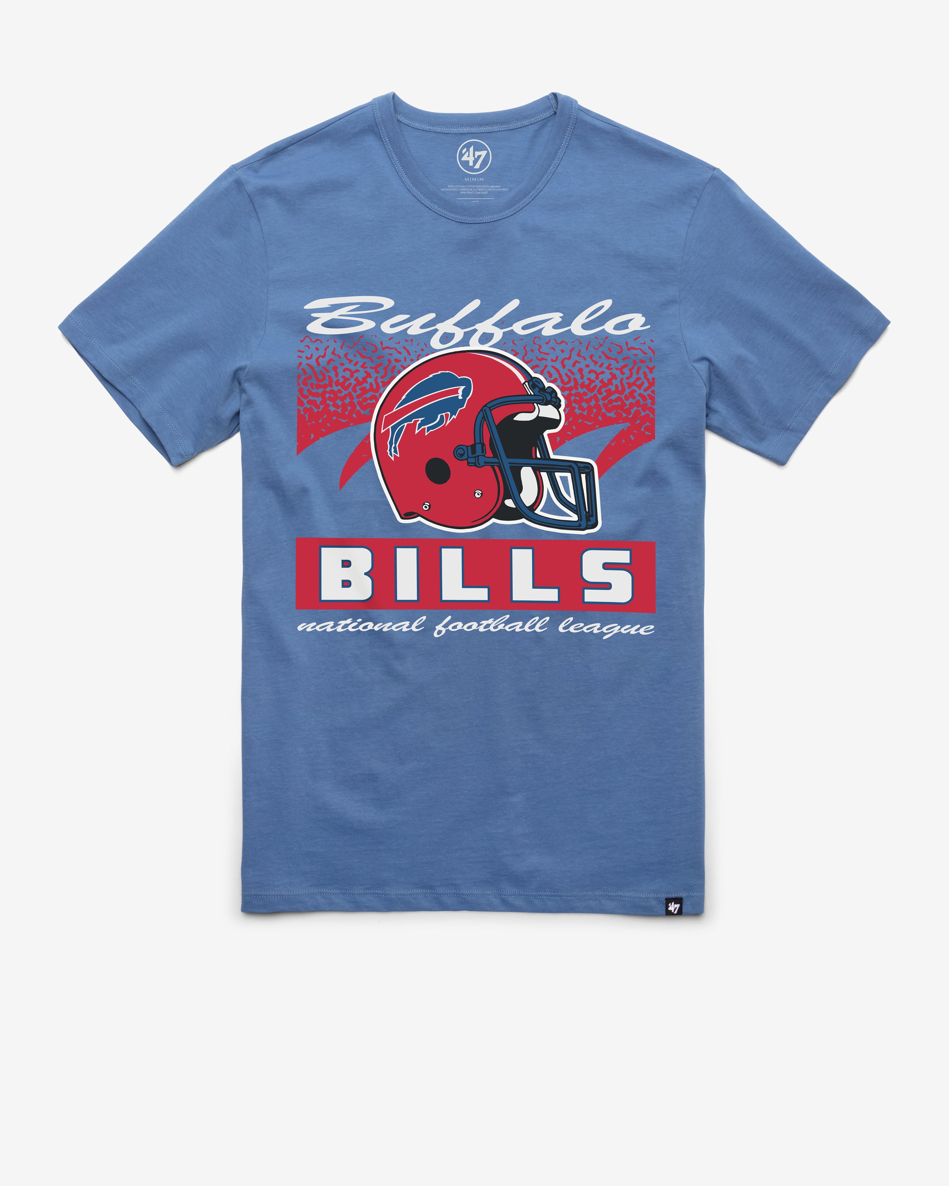 BUFFALO BILLS HISTORIC WAVER '47 FRANKLIN TEE CADET BLUE