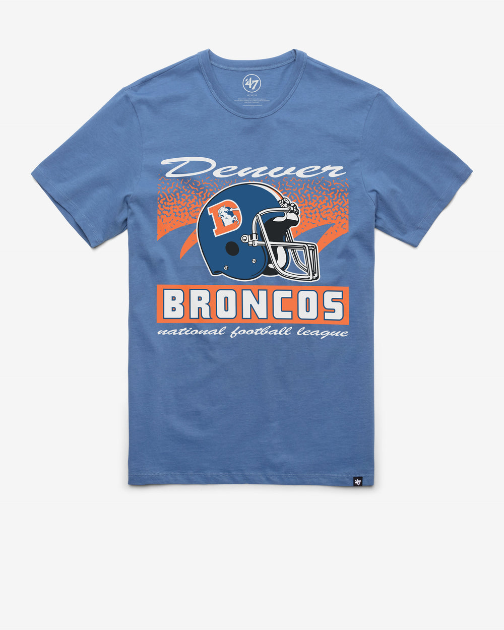 DENVER BRONCOS HISTORIC WAVER '47 FRANKLIN TEE CADET BLUE