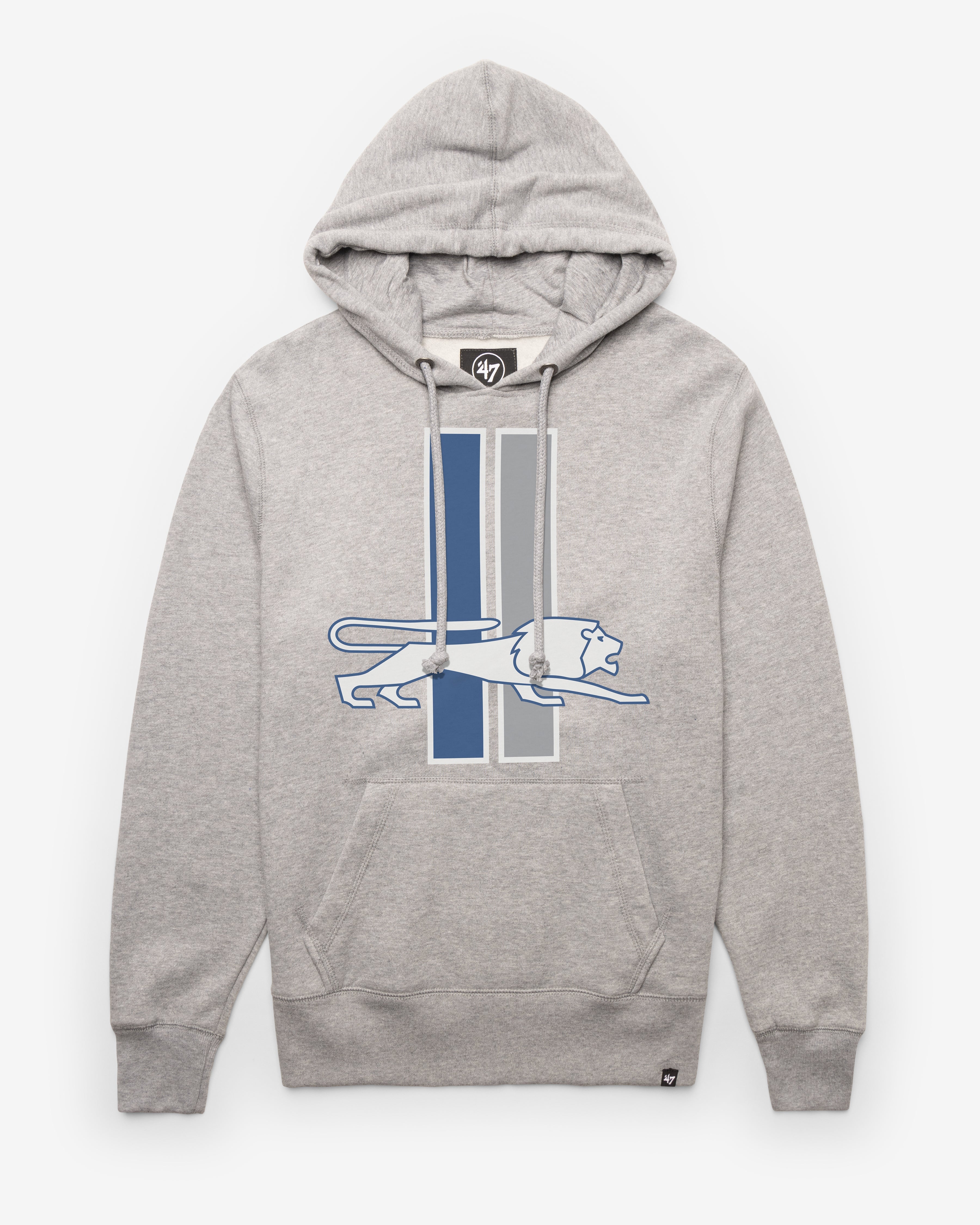 DETROIT LIONS HISTORIC IMPRINT '47 HEADLINE HOOD SLATE GREY