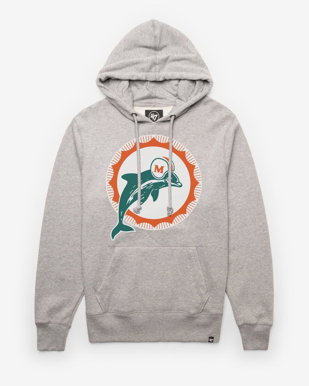 MIAMI DOLPHINS HISTORIC IMPRINT '47 HEADLINE HOOD SLATE GREY